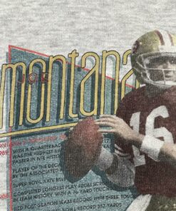 90s Joe Montana Story Games Crewneck T Shirt Hoodie Sweatshirt Full Size Full Color Gift for NFL Fans