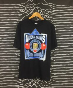 90s NCAA Champs North Carolina BNA Single Stitch T-Shirt Sweatshirt Pullover Hoodie Reprinted Full Color Full Size