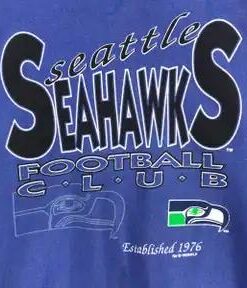 90s Seattle Seahawks Sweatshirt Crewneck T-Shirt Sweatshirt Pullover Hoodie Reprinted Full Color Full Size Gift for NFL Fans