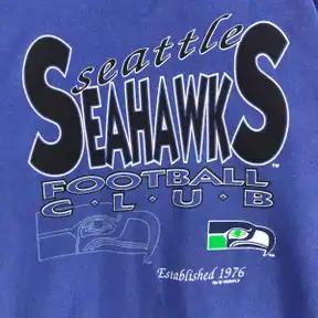 90s Seattle Seahawks Sweatshirt Crewneck T-Shirt Sweatshirt Pullover Hoodie Reprinted Full Color Full Size Gift for NFL Fans