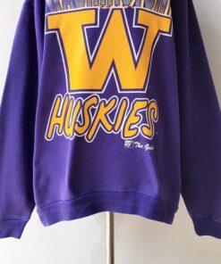 90s Washington Huskies College Sweatshirt, UW Hoodie College Student Gift, University Basketball Fan Shirt
