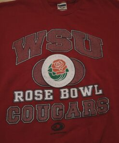 90's Washington St Cougars Sweatshirt Rose Bowl, WSU Sweatshirt Gifts for Fans, Washington State Cougar Sweatshirts