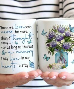 Adam Store Those We Love Can Never Be More Than A Thought Jesus Memorial Mug For Dad Or Mom In Heaven Lover From Daughter Son On Birthday Anniversary Mother's Day Father's