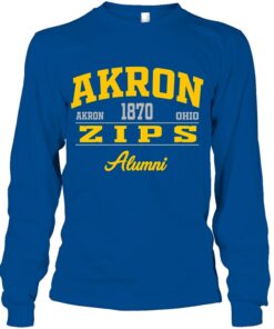 Akron Alumni Long Sleeve, University Of Akron Sweatshirt, Akron Zips Shirt Gifts for NCAA Fans