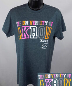 Akron Zips Shirt Unisex Glitter Graphic Logo AdulShirt