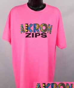 Akron Zips Shirt Unisex Graphic Funky Logo Shirt, University Of Akron Sweatshirt, Akron Zips Shirt Gifts for NCAA Fans