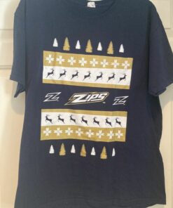 Akron Zips T-Shirt Christmas, University Of Akron Sweatshirt, Akron Zips Shirt Gifts for NCAA Fans