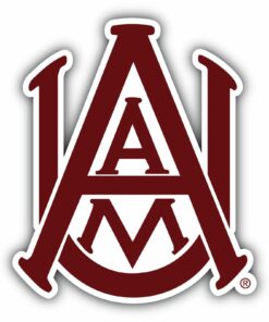 Alabama A&M Bulldogs NCAA Logo Vinyl Decals Sticker For Car Truck Door And Window Laptop Gift For Fans
