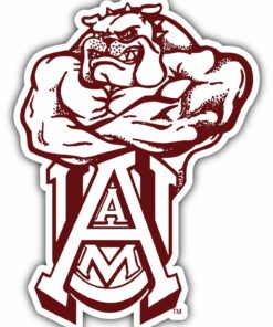 Alabama A&M Bulldogs NCAA Logo Vinyl Decals Sticker For Car Truck Door And Window Laptop Gifts For Fan