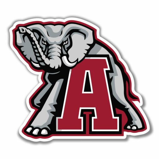 Alabama Crimson Tide Full Color Vinyl Decal For Car Door Windows Gifts For Football Fans