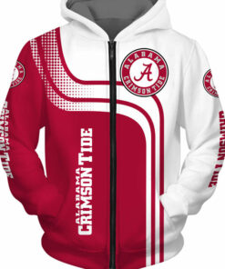 Alabama Crimson Tide Hoodies 3D Pullover and Zip Up Hoodies Gifts for Fans