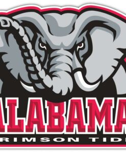Alabama Crimson Tide NCAA Logo Vinyl Decals Sticker For Car Truck Door And Window Laptop Gift For Fans