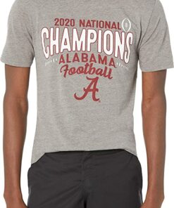 Alabama Crimson Tide National Champs Triblend Shirt 2020-2021 Vintage Football