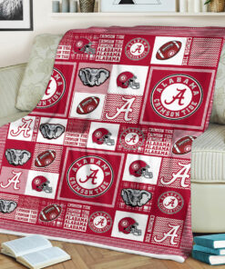 Alabama Crimson Tide Sherpa Fleece Blanket Gifts for NCAA Fans