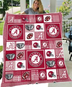 Alabama Crimson Tide Sherpa Fleece Blanket Gifts for NCAA Fans