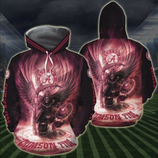 Alabama Crimson Tide Style 3D All Over Print Zip Hoodie Gifts For Ncaa Fans