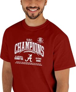 Alabama Sweatshirt Gifts for NCAA Fans, NCAA Alabama Crimson Tide Sec Champs T-Shirt 2021