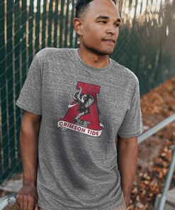 Alabama Sweatshirt Gifts for NCAA Fans, Reserve Collection By Tri-Blend Shirt Vintage Retro