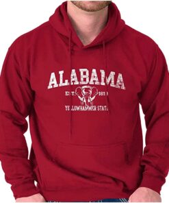 Alabama Yellow Hammer Elephant Pride Hoodie Sweatshirt Women Men, Alabama Sweatshirt Full Size Gifts for NCAA Fans