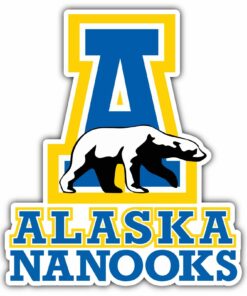 Alaska Nanooks NCAA Logo Vinyl Decals Sticker For Car Truck Door And Window Laptop Gifts For Fans
