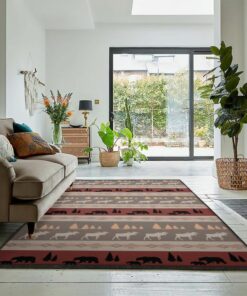 Alces Alces Area Rugs, Rustic Moose Rug, Rustic Rug, Rustic Lodge Area Rugs, Carpet for Living Room A04