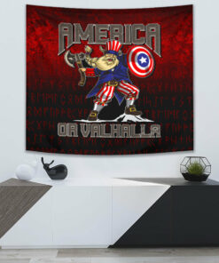 America Or Valhalla Tapestry for Wall Décor