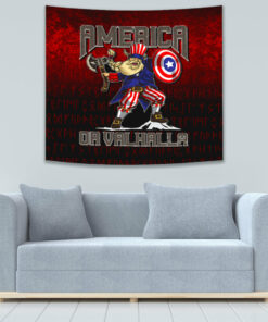 America Or Valhalla Tapestry for Wall Décor