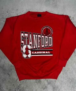 American College Vintage 1990 Stanford Cardinals Crewneck, Stanford Cardinal Sports Fan Sweatshirt, Hoodie, Shirt Full Size, Gifts for Fans