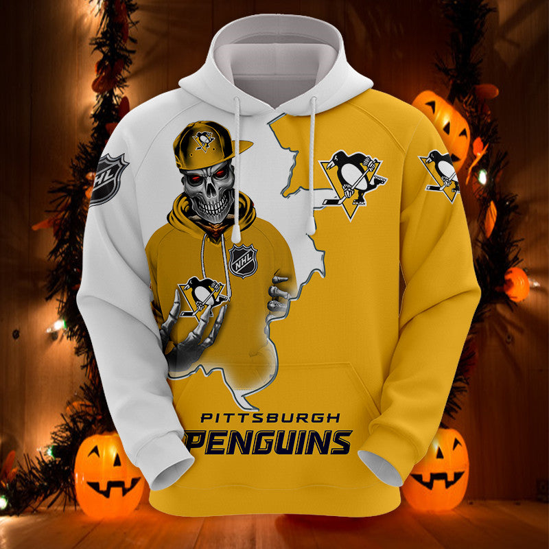 Anaheim Ducks Skull Hoodies Gifts for Fans