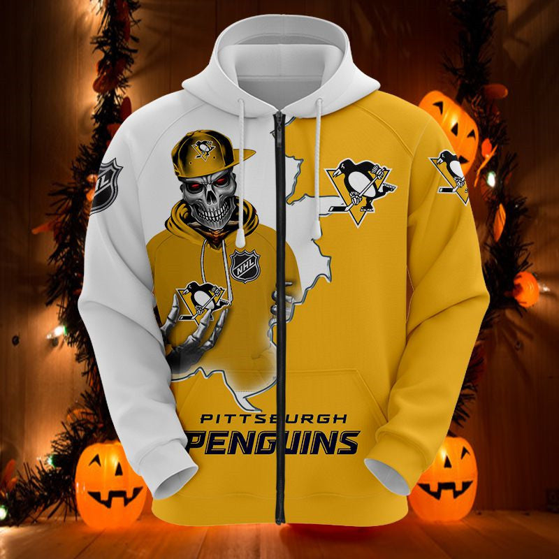 Anaheim Ducks Skull Hoodies Gifts for Fans