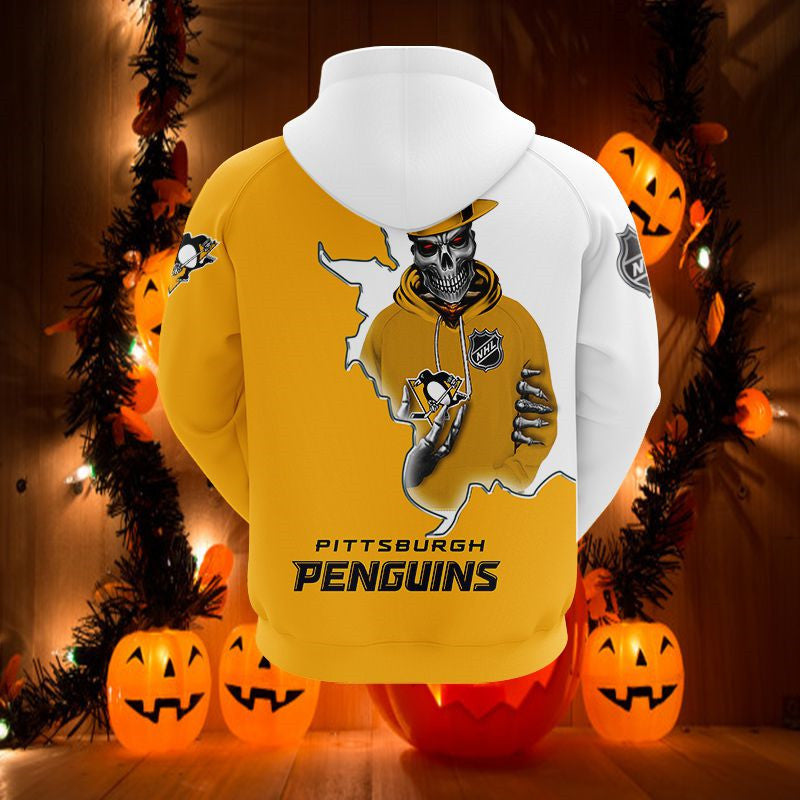 Anaheim Ducks Skull Hoodies Gifts for Fans