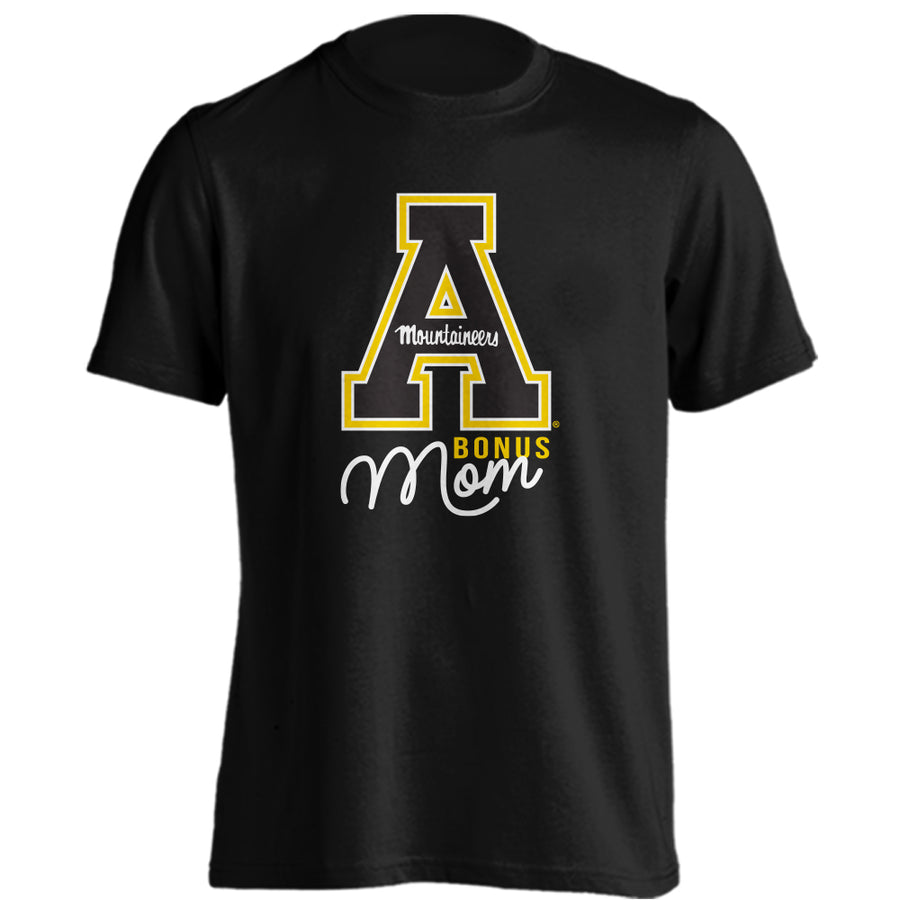 App State Mountaineers Bonus Mom Proud Parent Collegiate Shirts, App State Shirts for Appalachian State Mountaineers Football Team Lovers