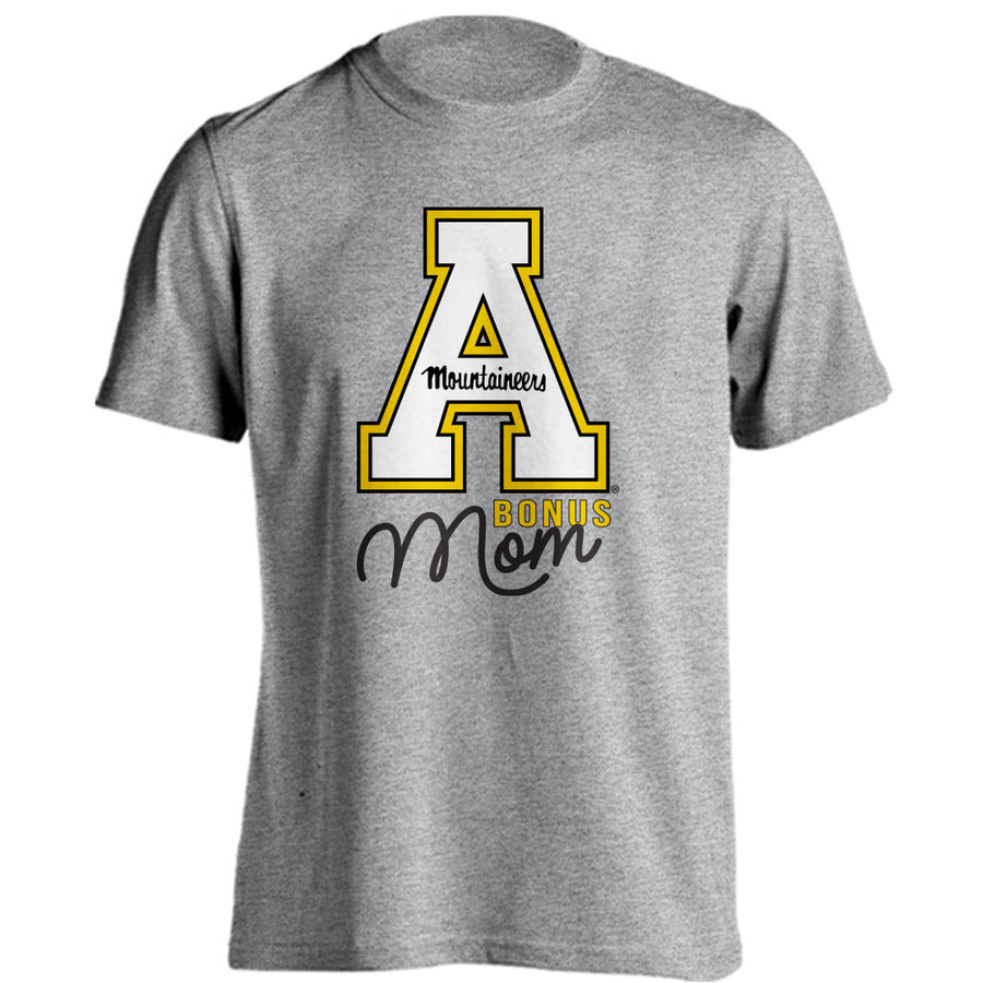 App State Mountaineers Bonus Mom Proud Parent Collegiate Shirts, App State Shirts for Appalachian State Mountaineers Football Team Lovers