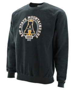 App State Mountaineers Stripes Men's Eco Powerblend Fleece Crew