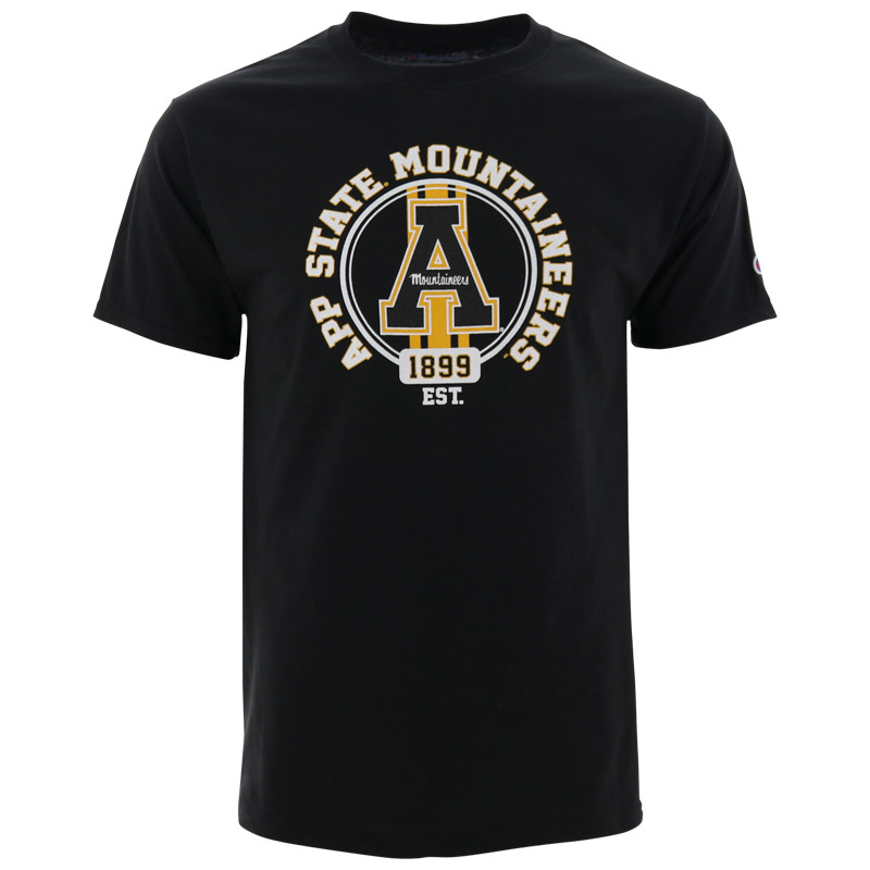 App State Mountaineers Stripes Men's Jersey Short Sleeve Shirts