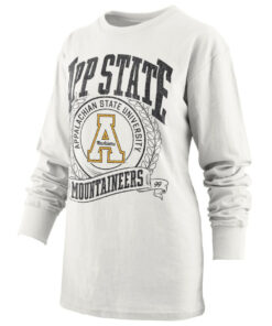 App State Sweatshirt Full Size Gifts for NCAA Fans, Pressbox App State Mountaineers Pine Shirts