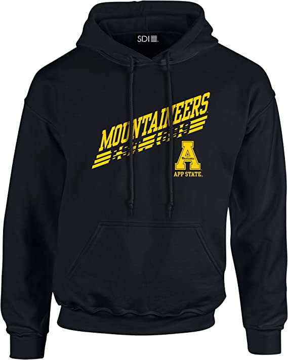 App State Sweatshirt Full Size Gifts for NCAA Fans, Sdi NCAA 50/50 Blended 8 Oz. Hooded Sweatshirt