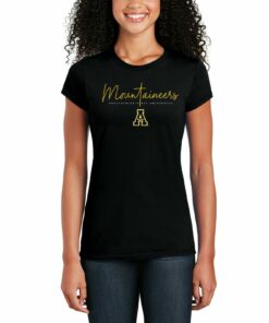 App State Thin Script Womens Shirts, App State Shirts Gifts for Fans