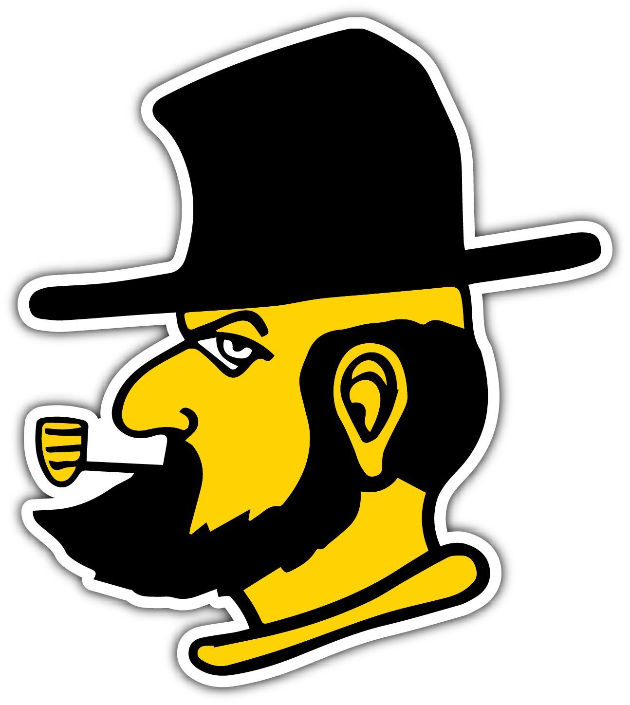 Appalachian State Mountaineers NCAA Logo Vinyl Decals Sticker For Car Truck Door And Laptop Gifts For Fans