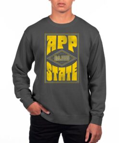 Appalachian State Mountaineers Uscape Apparel Pigment Dyed Fleece Crewneck Sweatshirt