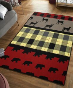 Area Rugs Rustic Rug, Rustic Rugs, Rustic Lodge Area Rugs, Carpet for Living Room A01