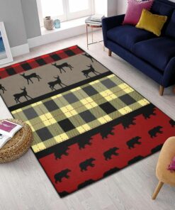 Area Rugs Rustic Rug, Rustic Rugs, Rustic Lodge Area Rugs, Carpet for Living Room A01