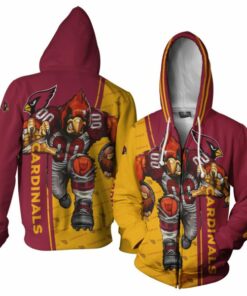 Arizona Cardinals Hoodies Mascot 3D Ultra Cool Gifts for Fans