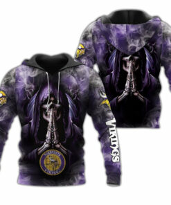 Arizona Cardinals Skull Hoodies Background Smoke Gifts for Fans