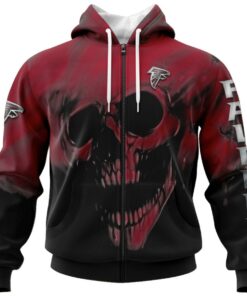 Arizona Cardinals Skull Hoodies Custom Name & Number Gifts for Fans