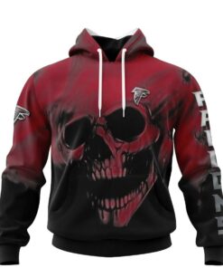 Arizona Cardinals Skull Hoodies Custom Name & Number Gifts for Fans