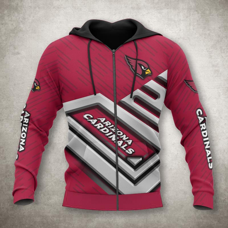 Arizona Cardinals Zip Up Hoodies No 1 Gifts for Fans
