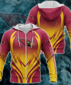 Arizona Cardinals Zipper Hoodie 3D Print Gifts for Fans