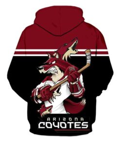 Arizona Coyotes Hoodie Mascot 3D Printed Gifts for Fans