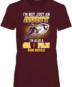 Arizona State Sun Devils T-Shirt - 100 Not Just Aunt, Arizona State Sun Devils NCAA Sweatshirts, Hoodie, Shirt Gifts for Fans